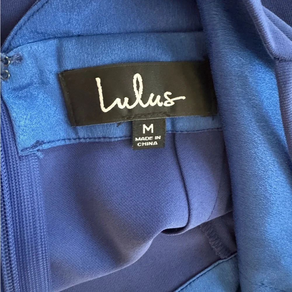Lulu’s Royal Blue Cocktail Dress - Medium - EUC - Picture 7 of 9